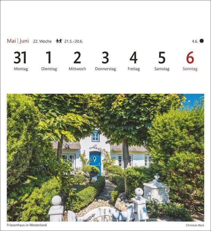 Produktbild: Sylt Sehnsuchtskalender 2027 - Wochenkalender mit 53 Postkarten