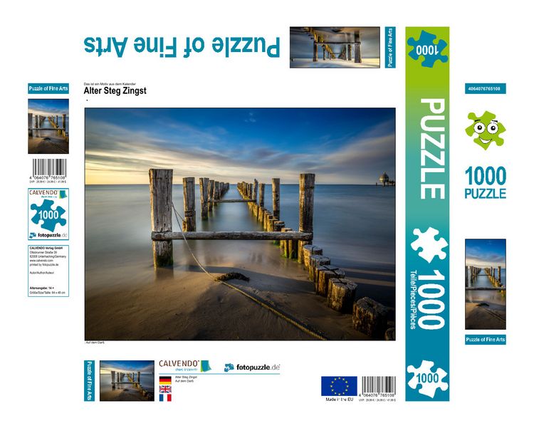 Produktbild: CALVENDO Puzzle Alter Steg Zingst | 1000 Teile Lege-Gr&ouml;&szlig;e 64x48cm Foto-Puzzle f&uuml;r gl&uuml;ckliche Stunden