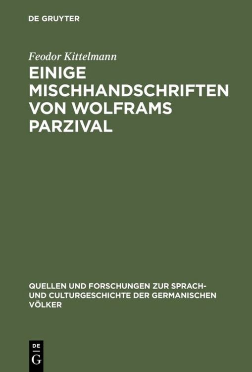Produktbild: Einige Mischhandschriften von Wolframs Parzival