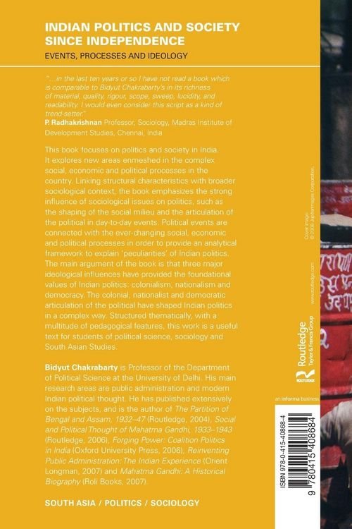 Produktbild: Indian Politics and Society since Independence