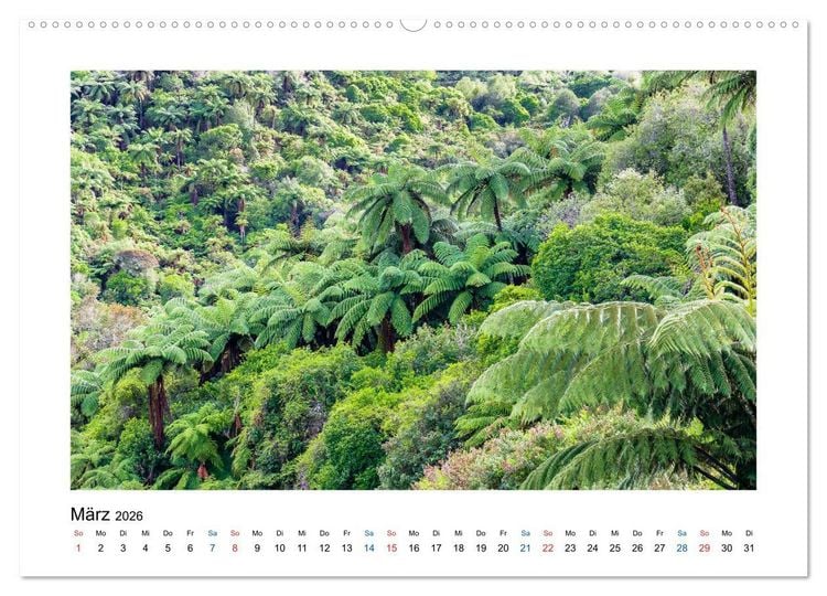 Produktbild: Neuseeland - Von Auckland nach Queenstown (hochwertiger Premium Wandkalender 2026 DIN A2 quer), Kunstdruck in Hochglanz