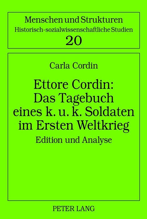 Produktbild: Ettore Cordin: Das Tagebuch eines k. u. k. Soldaten im Ersten Weltkrieg