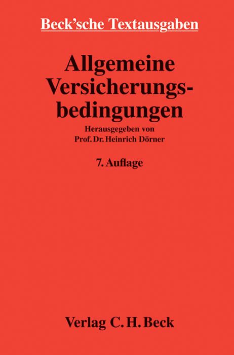 Produktbild: Allgemeine Versicherungsbedingungen