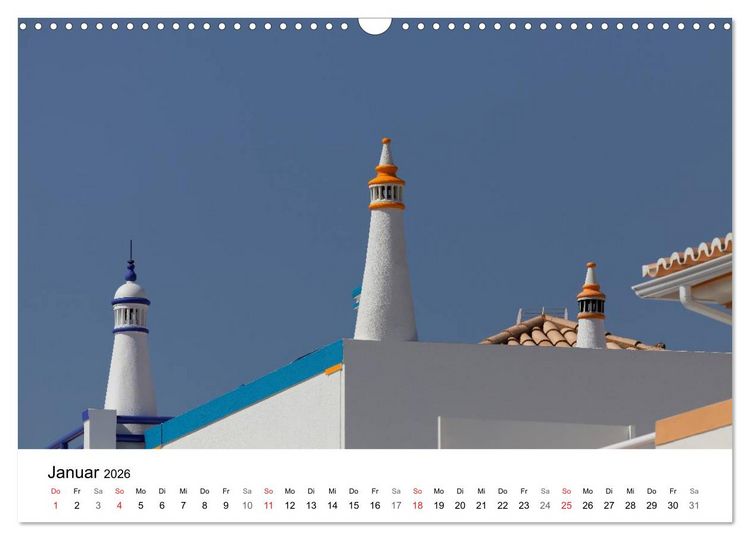 Produktbild: Algarve von Sagres bis Tavira (Wandkalender 2026 DIN A3 quer), CALVENDO Monatskalender