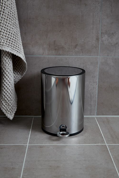 Produktbild: Kosmetik Treteimer Mod. Monza Edelstahl gl&auml;nzend, mit Absenkautomatik