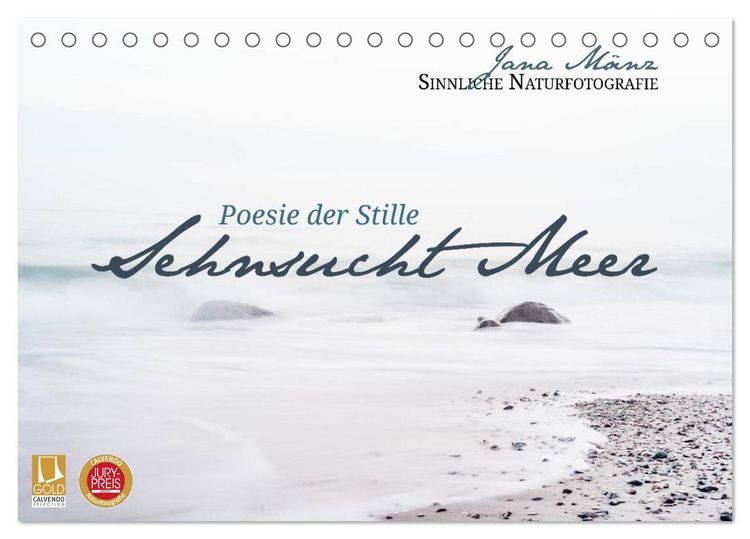 Produktbild: Sehnsucht Meer - Poesie der Stille (Tischkalender 2026 DIN A5 quer), CALVENDO Monatskalender