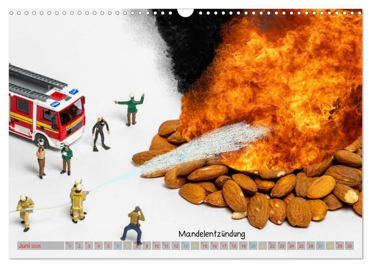Produktbild: Mandelentz&uuml;ndung ... und andere Mini-Welten (Wandkalender 2026 DIN A3 quer), CALVENDO Monatskalender