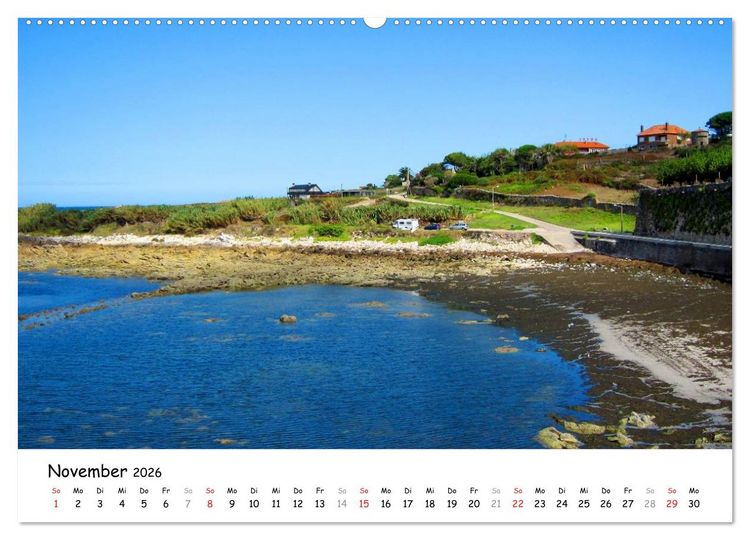 Produktbild: Jakobsweg - Camino Portugues (Wandkalender 2026 DIN A2 quer), CALVENDO Monatskalender