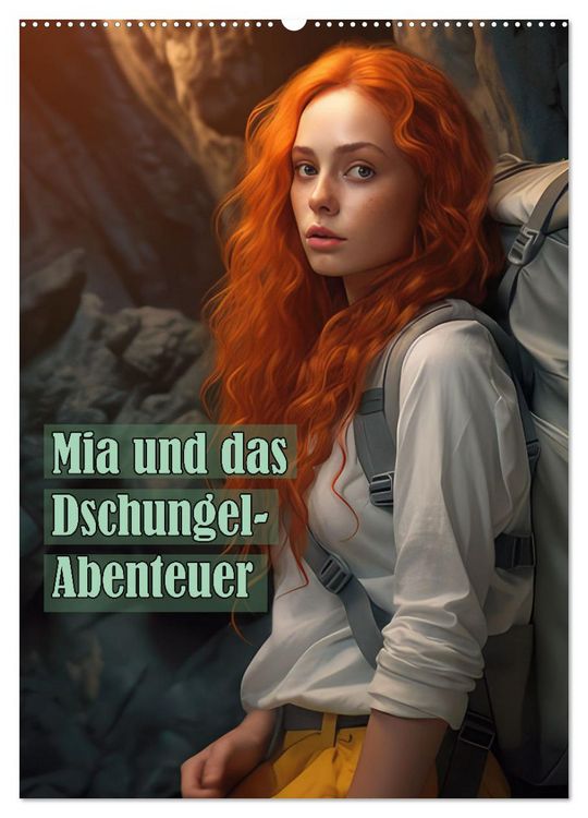 Produktbild: Mia und das Dschungel-Abenteuer (Wandkalender 2026 DIN A2 hoch), CALVENDO Monatskalender