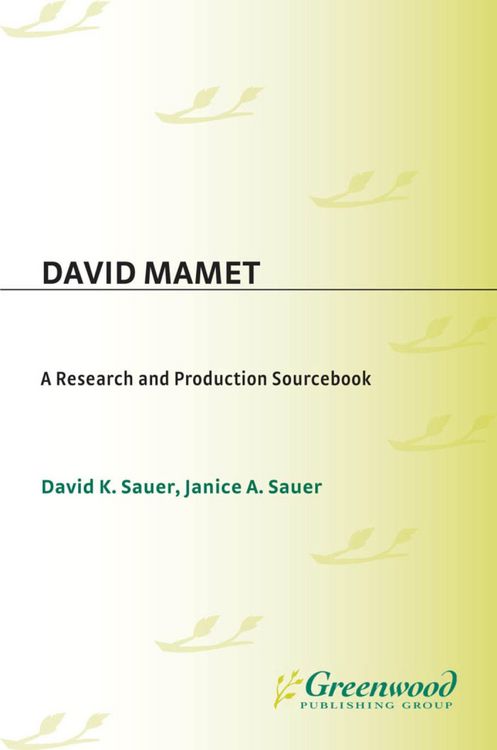 Produktbild: David Mamet