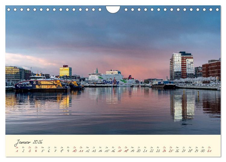 Produktbild: Kiel &ndash; Maritimes Flair im Wandel der Jahreszeiten (Wandkalender 2026 DIN A4 quer), CALVENDO Monatskalender