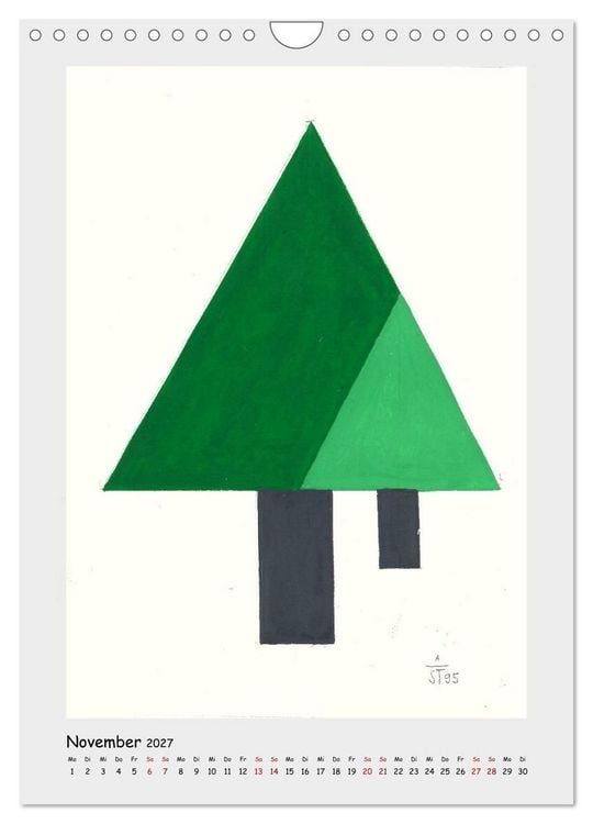 Produktbild: Anton Stankowski. B&auml;ume (Wandkalender 2027 DIN A4 hoch), CALVENDO Monatskalender