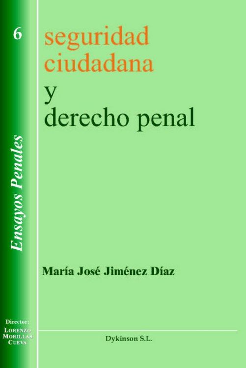 Produktbild: Seguridad ciudadana y derecho penal
