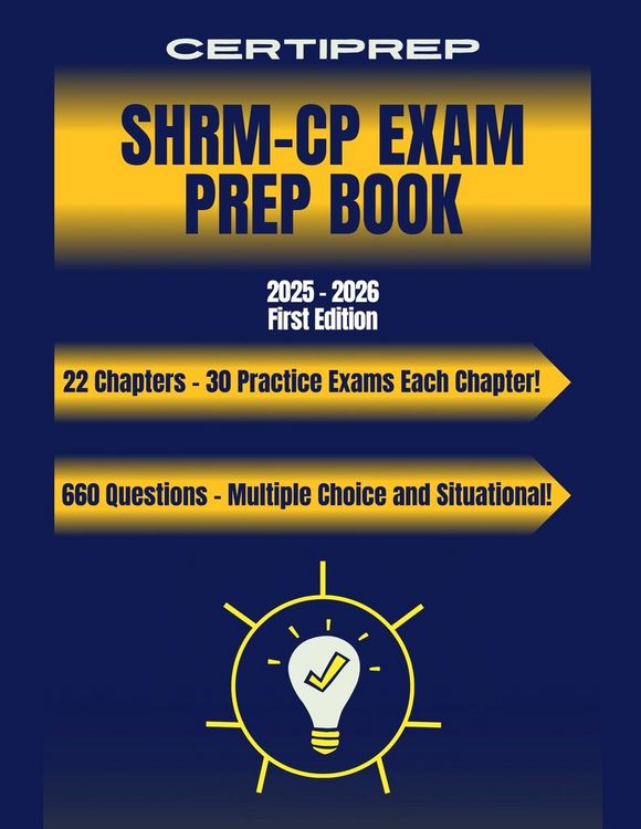 Produktbild: CertiPrep - SHRM-CP Prep Book 2025-2026 First Edition