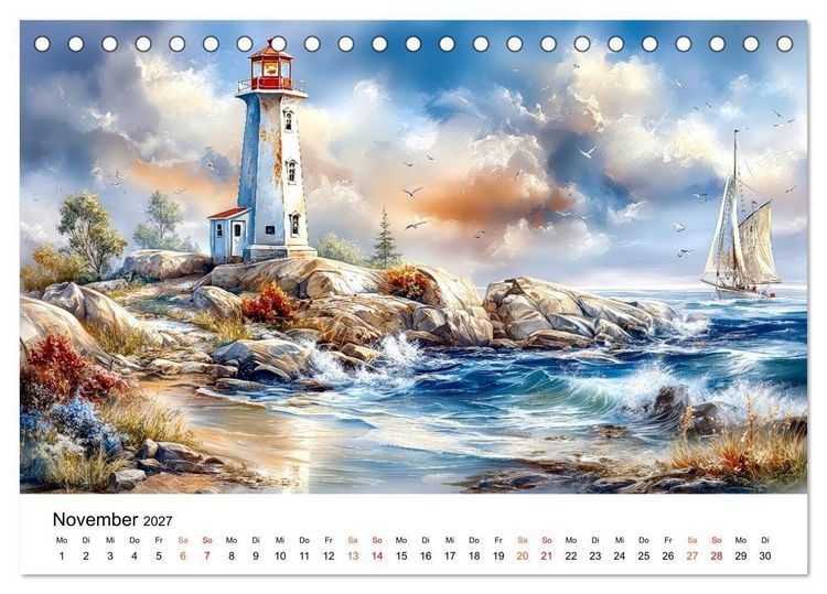 Produktbild: Kanada - Weite, Wasser, Wunder (Tischkalender 2027 DIN A5 quer), CALVENDO Monatskalender