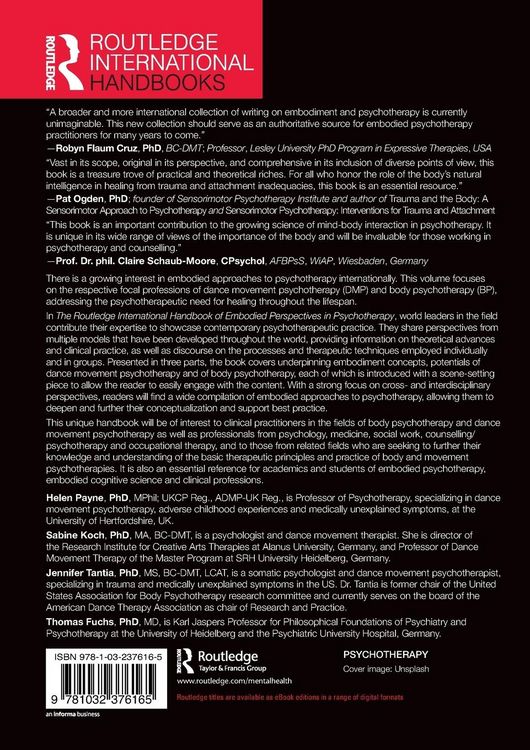 Produktbild: The Routledge International Handbook of Embodied Perspectives in Psychotherapy