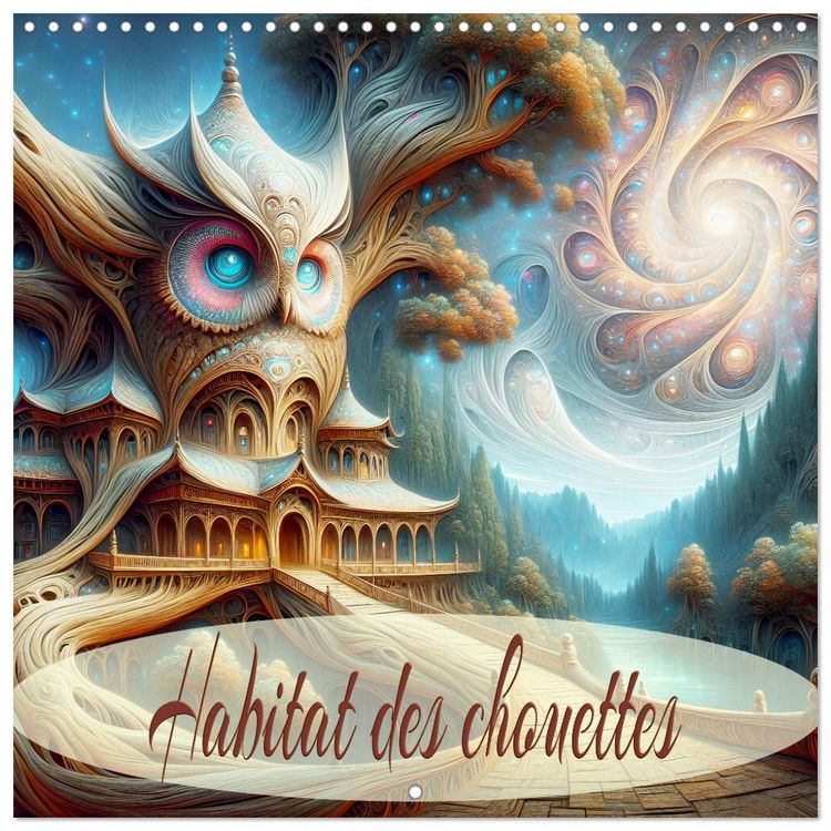 Produktbild: Habitat des chouettes (Calendrier mural carr&eacute; 2026 30x30 cm) Calendrier double avec une page pour vos prises de notes