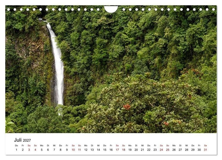 Produktbild: Costa Rica - das Naturparadies (Wandkalender 2027 DIN A4 quer), CALVENDO Monatskalender