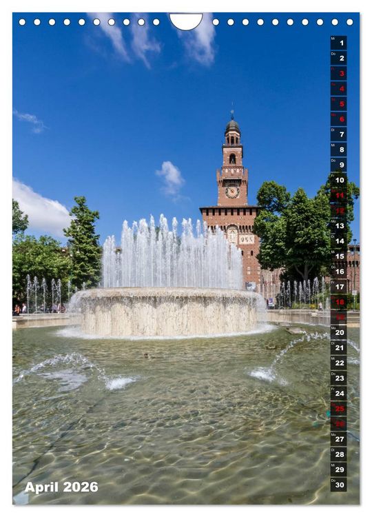 Produktbild: MAILAND Prachtvolle Impressionen (Wandkalender 2026 DIN A4 hoch), CALVENDO Monatskalender