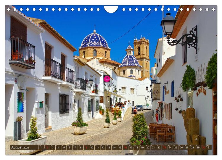 Produktbild: Costa Blanca - Die wei&szlig;e K&uuml;ste Spaniens (Wandkalender 2026 DIN A4 quer), CALVENDO Monatskalender