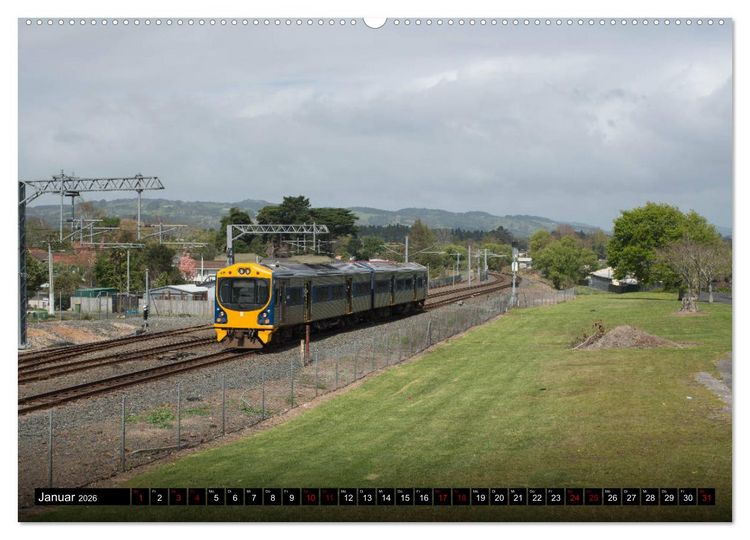 Produktbild: Eisenbahn in Neuseeland (hochwertiger Premium Wandkalender 2026 DIN A2 quer), Kunstdruck in Hochglanz