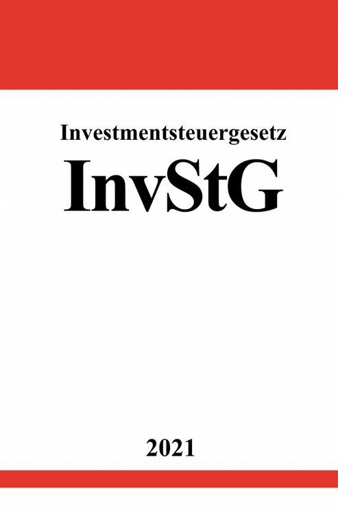 Produktbild: Investmentsteuergesetz (InvStG)