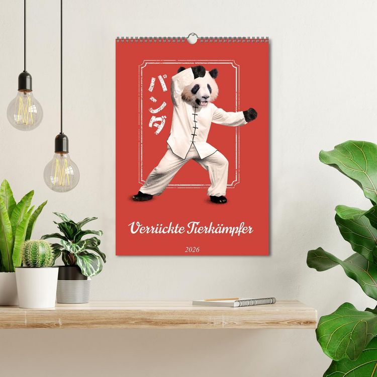 Produktbild: Verr&uuml;ckte Tier K&auml;mpfer (Wandkalender 2026 DIN A3 hoch), CALVENDO Monatskalender