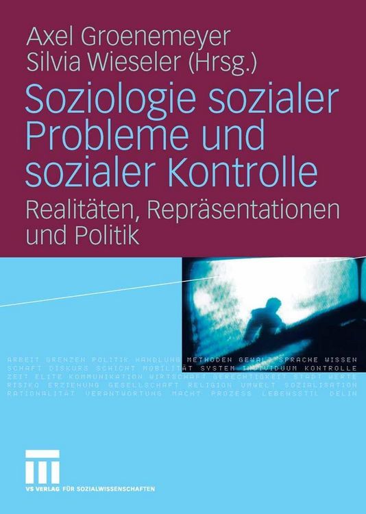 Produktbild: Soziologie sozialer Probleme und sozialer Kontrolle