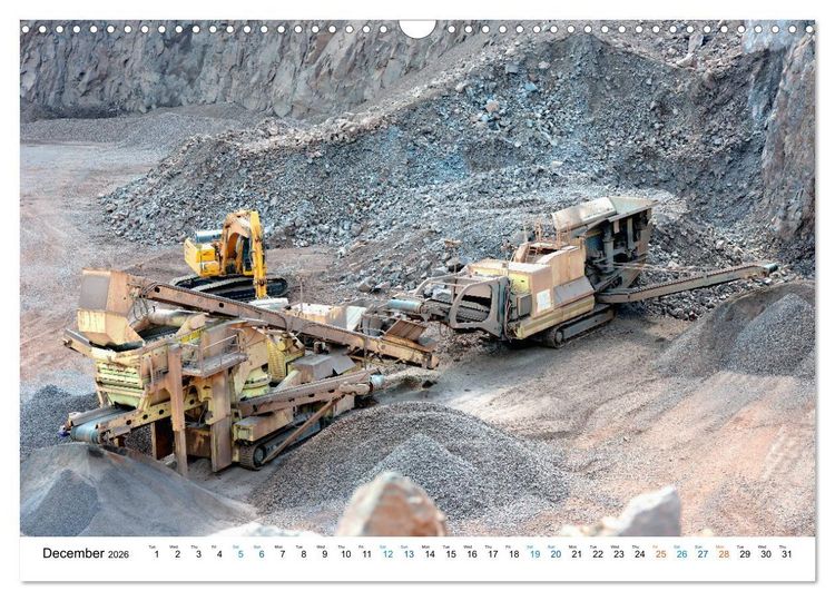 Produktbild: Mining machines in action - Various open-pit mines (Wall Calendar 2026 DIN A3 landscape), CALVENDO 12 Month Wall Calendar