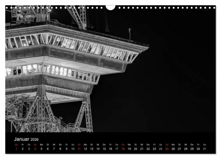 Produktbild: Berlin Monochrome (Wandkalender 2026 DIN A3 quer), CALVENDO Monatskalender