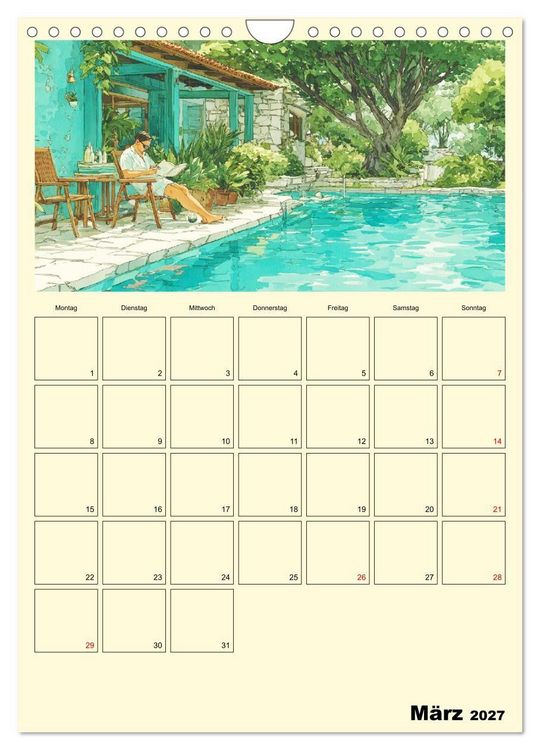 Produktbild: M&auml;nner im Garten. Entspannte Augenblicke im Gr&uuml;nen (Wandkalender 2027 DIN A4 hoch), CALVENDO Monatskalender