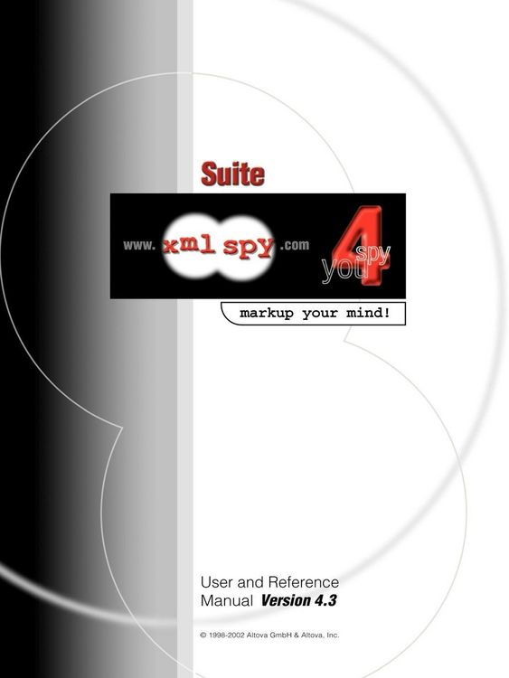 Produktbild: XML Spy 4.3 User and Reference Manual