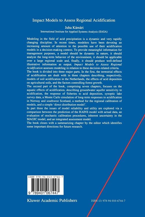 Produktbild: Impact Models to Assess Regional Acidification