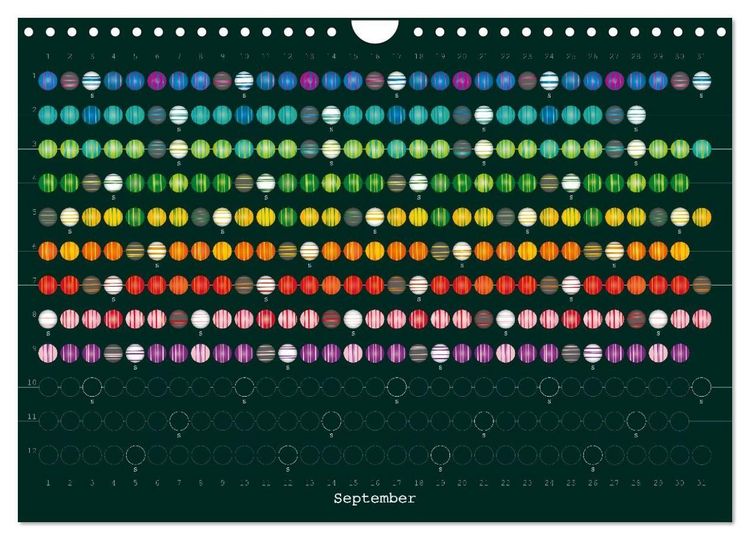 Produktbild: Perlenkalender (Wandkalender 2027 DIN A4 quer), CALVENDO Monatskalender