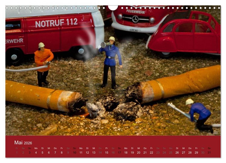 Produktbild: Miniaturen - Klein ganz gro&szlig; (Wandkalender 2026 DIN A3 quer), CALVENDO Monatskalender