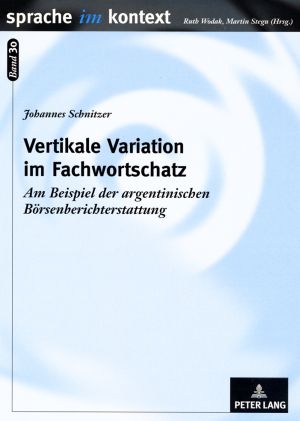 Produktbild: Vertikale Variation im Fachwortschatz