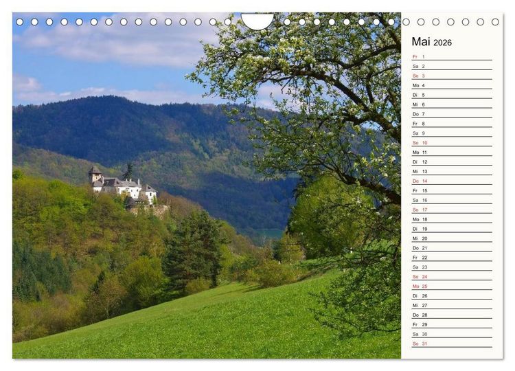 Produktbild: Die Wachau - An der Donau zwischen Melk und Krems (Wandkalender 2026 DIN A4 quer), CALVENDO Monatskalender