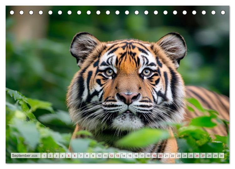Produktbild: Bedrohte Tierwelt SCHATTEN DES VERSCHWINDENS (Tischkalender 2026 DIN A5 quer), CALVENDO Monatskalender