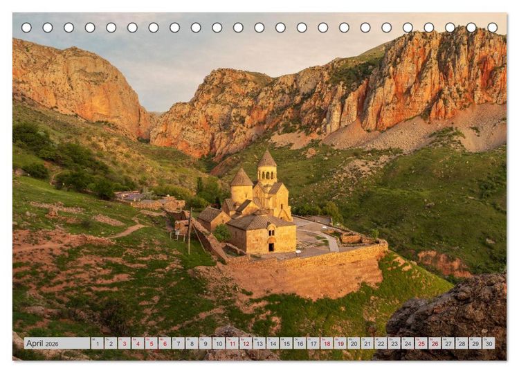 Produktbild: Steine Des Glaubens: Heiliges Armenien (Tischkalender 2026 DIN A5 quer), CALVENDO Monatskalender