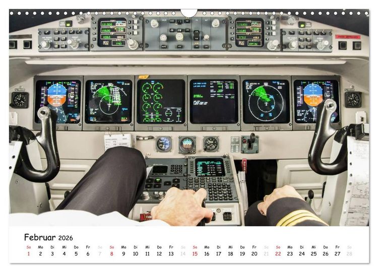 Produktbild: Flight deck - das beste B&uuml;ro (Wandkalender 2026 DIN A3 quer), CALVENDO Monatskalender