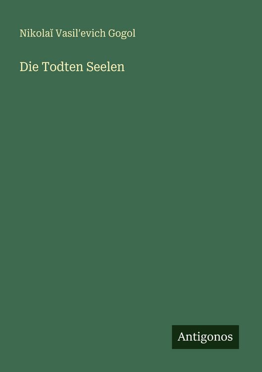 Produktbild: Die Todten Seelen