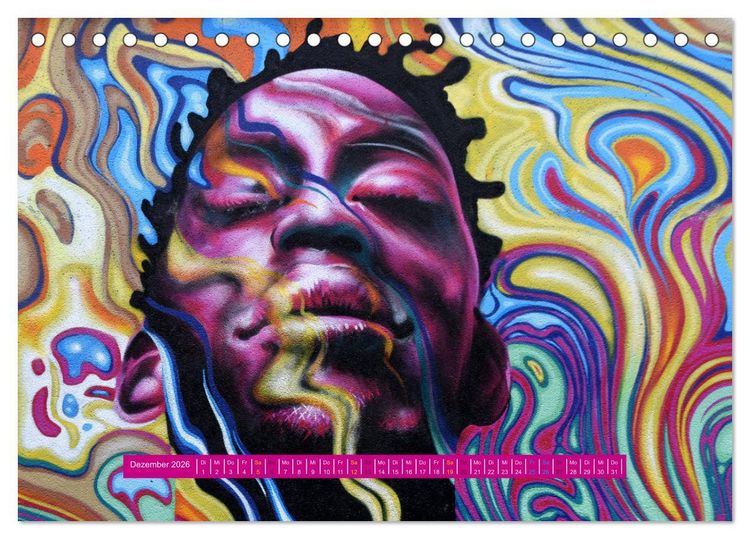 Produktbild: Street Art in London - cool, stylisch und hochprofessionell (Tischkalender 2026 DIN A5 quer), CALVENDO Monatskalender