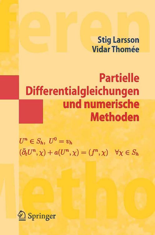 Produktbild: Partielle Differentialgleichungen und numerische Methoden