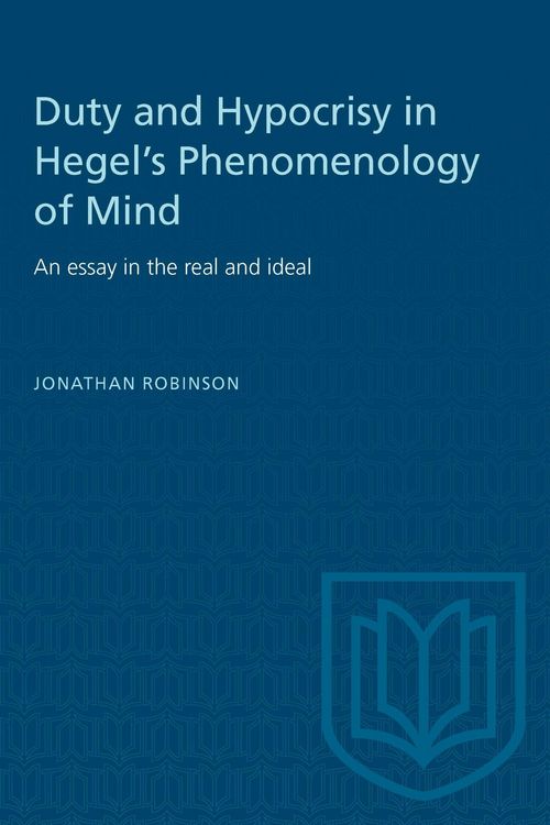 Produktbild: Duty and Hypocrisy in Hegel's Phenomenology of Mind