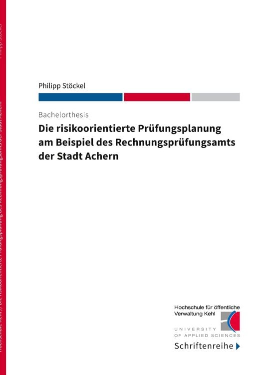Produktbild: Die risikoorientierte Pr&uuml;fungsplanung am Beispiel des Rechnungspr&uuml;fungsamts der Stadt Achern
