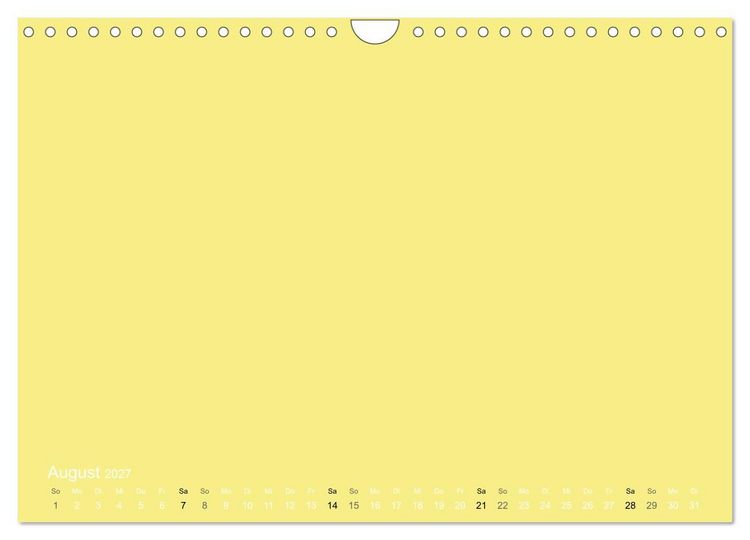 Produktbild: Bastelkalender - Gelb (Wandkalender 2027 DIN A4 quer), CALVENDO Monatskalender