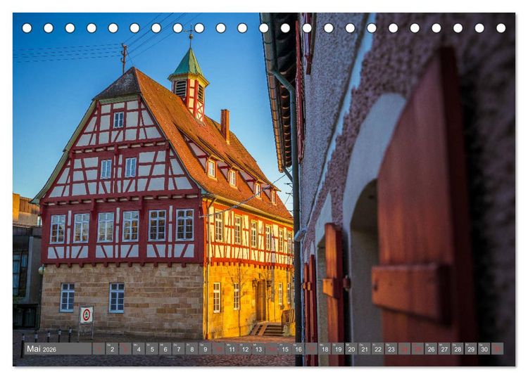 Produktbild: Impressionen aus Leinfelden-Echterdingen 2026 (Tischkalender 2026 DIN A5 quer), CALVENDO Monatskalender