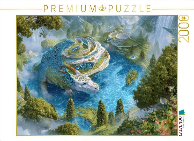 Produktbild: CALVENDO Puzzle Fantasiekreaturen am Wasser | 2000 Teile Lege-Gr&ouml;&szlig;e 90x67cm Foto-Puzzle f&uuml;r gl&uuml;ckliche Stunden