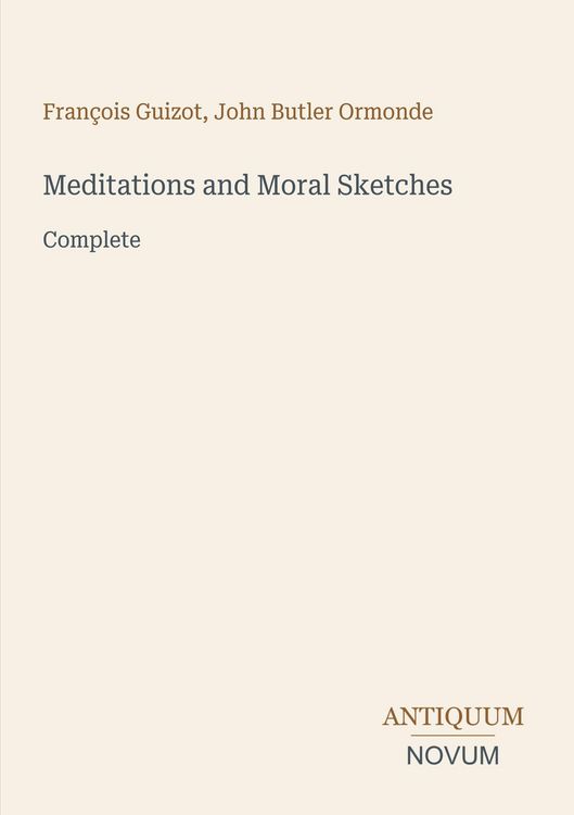 Produktbild: Meditations and Moral Sketches