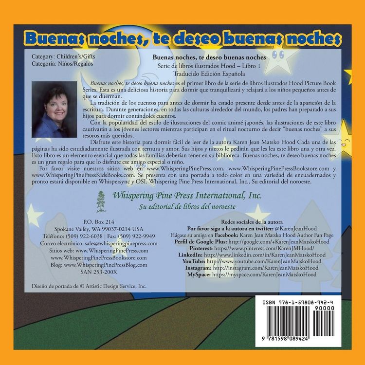 Produktbild: Goodnight, I Wish You Goodnight, Translated Spanish Edition